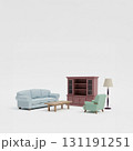 白い空間の家具 131191251