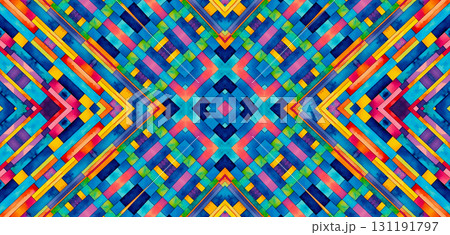 Background with bright colorful abstract pattern 131191797