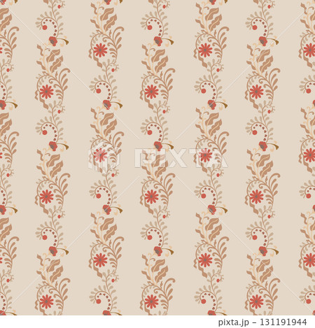 Vertical Ornamental Stripe Seamless 131191944