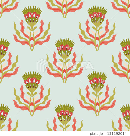 Ornamental Folk Style Floral Seamless 131192014