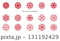 紋様みたいな装飾デザインのセット_3 紋様みたいな装飾デザインのセット_3 131192429