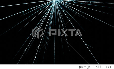 上から降り注ぐ水色の直線のプラズマのエフェクト 131192454