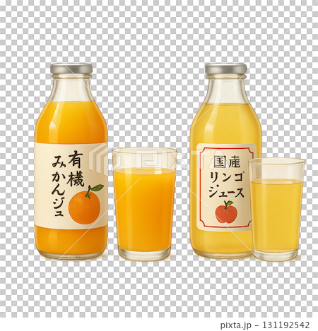 橘子汁和蘋果汁 131192542