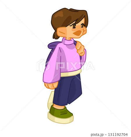 Schoolgirl Cartoon Character Schoolgirl Cartoon Character 131192704