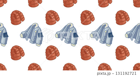 Seamless Winter Jacket Vest Pattern 131192721