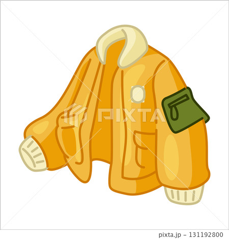 Cartoon Yellow Jacket Illustration Cartoon Yellow Jacket Illustration 131192800