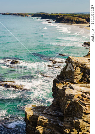Cathedral Beach in Galicia Spain. 131193187