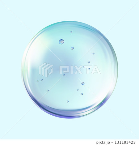Realistic glossy glass ball.Abstract 3D light bubble with glare. Realistic glossy glass ball.Abstract 3D light bubble with glare. 131193425
