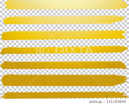 墨で描かれた線の素材セット 墨で描かれた線の素材セット 131193644