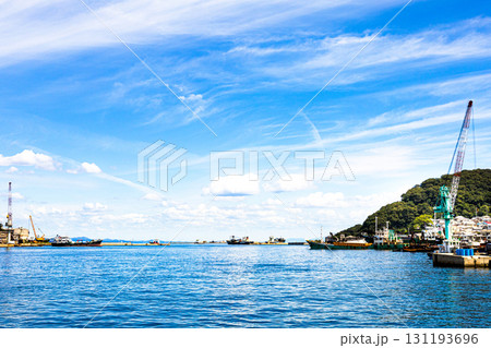 姫路市にある離島で瀬戸内海に浮かぶ家島の風景 姫路市にある離島で瀬戸内海に浮かぶ家島の風景 131193696