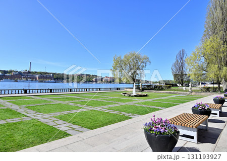 ストックホルム市庁舎南側テラスからメーラレン湖の風景 ストックホルム市庁舎南側テラスからメーラレン湖の風景 131193927