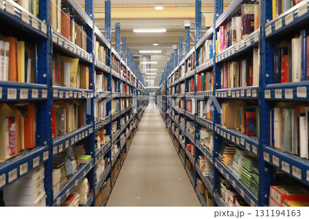 logistic warehouse. packing line in a logistics warehouse. conveyor belt in a modern production line logistic warehouse. packing line in a logistics warehouse. conveyor belt in a modern production line 131194163
