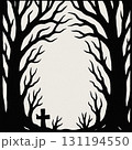 ハロウィン怪しい森フレーム 131194550