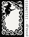 ハロウィン魔女フレーム 131194553