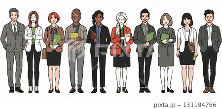 教える姿が魅力的な講師・インストラクターのイラストコレクション 131194766