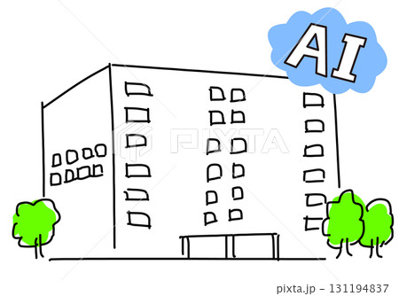 工場自動化や効率化イメージシンプル線画 131194837