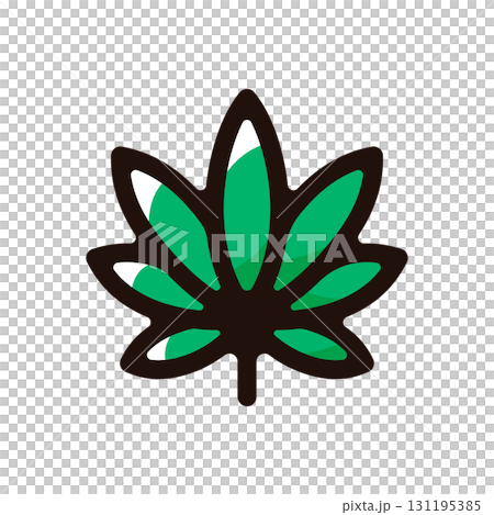 Marijuana, Indica illustration icon (drug, cannabis, marijuana material) Marijuana, Indica illustration icon (drug, cannabis, marijuana material) 131195385