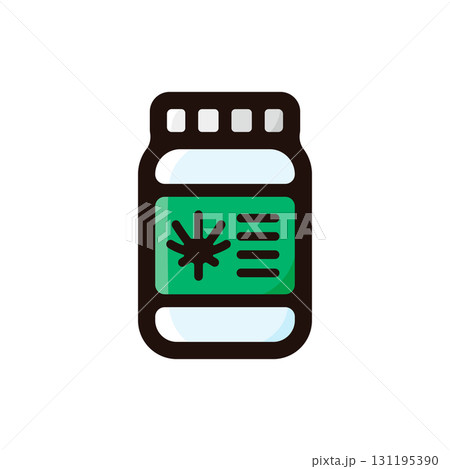 マリファナのイラストアイコン（ドラッグ・カンナビス・マリファナ素材） 131195390