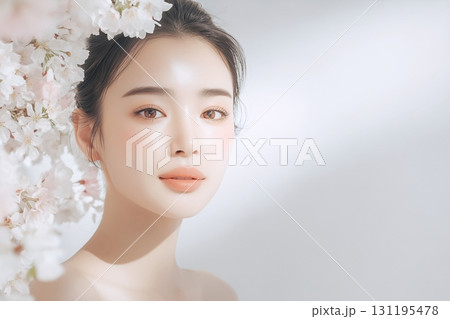 美しい美白女性・スキンケア 美しい美白女性・スキンケア 131195478