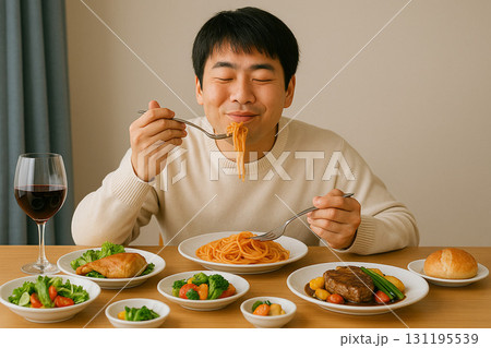 食欲の秋を満喫する人 131195539