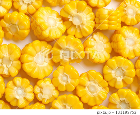 黄金色のとうもろこしスライス 131195752