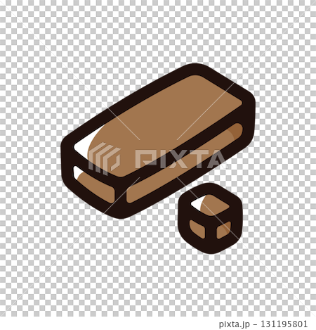 ハシシ、ハシシュ、大麻樹脂のイラストアイコン（ドラッグ・カンナビス・マリファナ素材） 131195801