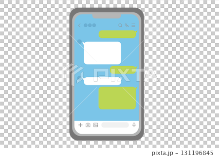 A smartphone displaying the messaging app 131196845