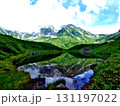 富山・立山黒部アルペンルート・立山室堂平・夏のミドリガ池リフレクション 131197022
