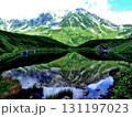 富山・立山黒部アルペンルート・立山室堂平・夏のミドリガ池リフレクション 131197023