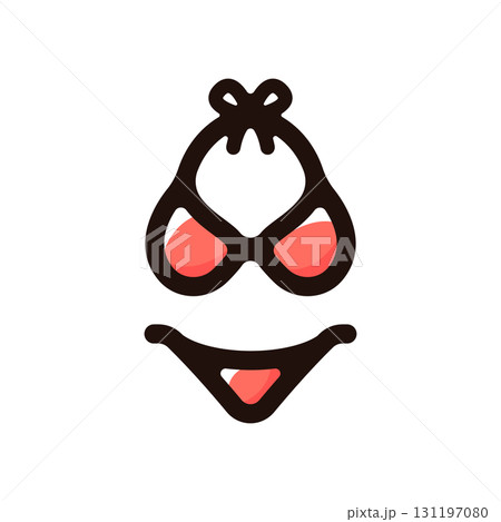 水着、ビキニ、スイムウエアのイラストアイコン（ビーチ・水着・リゾート素材） 131197080
