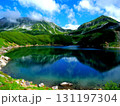 富山・立山黒部アルペンルート・立山室堂平・夏のみくりが池リフレクション 131197304