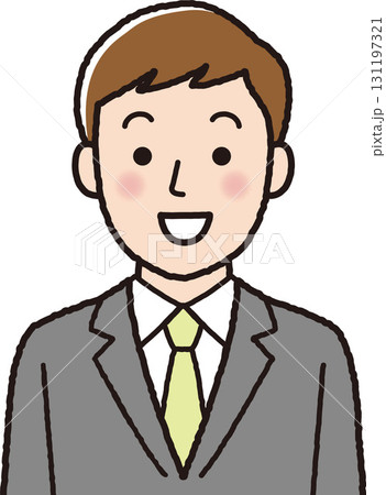 笑顔の男性 ビジネスイラスト 笑顔の男性 ビジネスイラスト 131197321