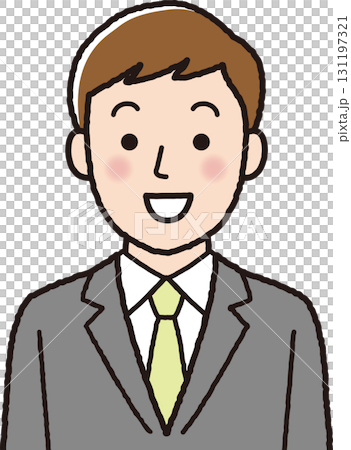 笑顔の男性 ビジネスイラスト 笑顔の男性 ビジネスイラスト 131197321
