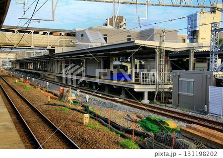 間もなく供用開始!!高架化に向け姿を変える… 仮設下り線『春日部駅』新3・4番線 131198202