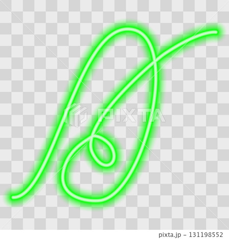 Hand Drawn Number Zero One Continuous Line Neon Glowing Effect Minimalistic Line Art Numeral Design 131198552