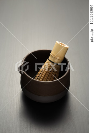 Chasen bamboo whisk and Chawan for authentic Matcha. 131198994