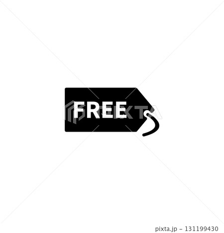 Price tag icon or free tag 131199430