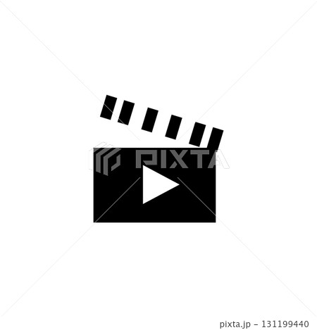 icon vectors illustration Clapperboard simple design icon vectors illustration Clapperboard simple design 131199440