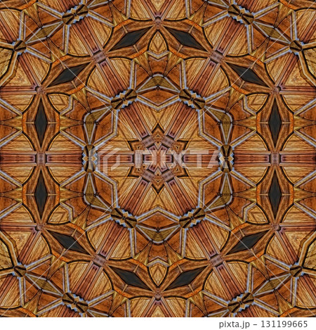 Antique art carved on expensive wooden board. Engraved craft design for border, frame, flooring, wallcovering, furniture decoration, tiles, wrapping paper printing 131199665