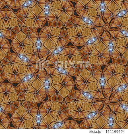 Antique art carved on expensive wooden board. Engraved craft design for border, frame, flooring, wallcovering, furniture decoration, tiles, wrapping paper printing 131199694