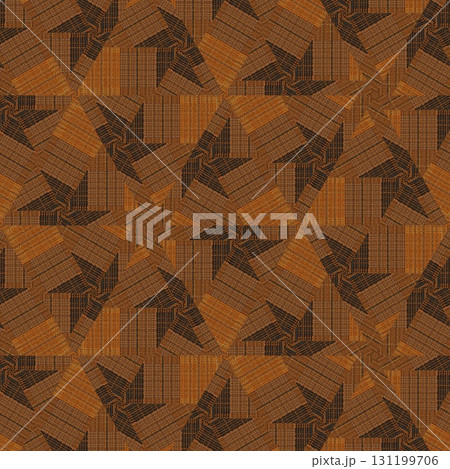 Antique art carved on expensive wooden board. Engraved craft design for border, frame, flooring, wallcovering, furniture decoration, tiles, wrapping paper printing 131199706