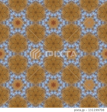 Antique art carved on expensive wooden board. Engraved craft design for border, frame, flooring, wallcovering, furniture decoration, tiles, wrapping paper printing 131199708