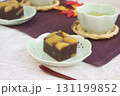 秋の和菓子　栗羊羹 131199852