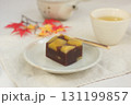 秋の和菓子　栗羊羹 131199857