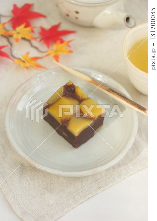 秋の和菓子　栗羊羹 131200035