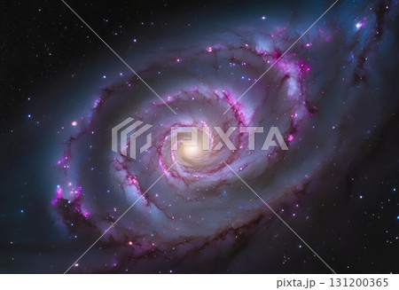 Distant stars sparkle beautifully across the dark universe.AI Generated 131200365