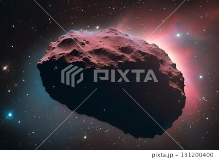 Asteroids in the universe glow with radiant light.AI Generated Asteroids in the universe glow with radiant light.AI Generated 131200400