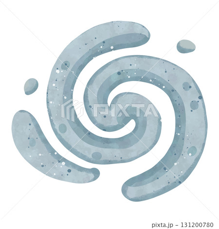 abstract blue color circle spin on white 131200780