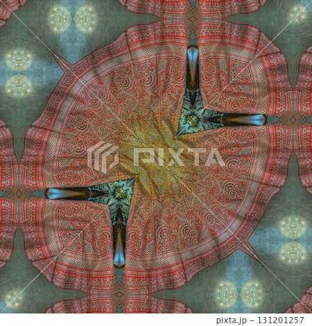 Grungy pattern design for textile printing. Ornamental design as background for flyer, brochure, calendar, invitation card Grungy pattern design for textile printing. Ornamental design as background for flyer, brochure, calendar, invitation card 131201257