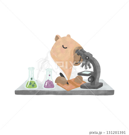 Cute Science Lab Animals & Chemistry Elementsのイラスト素材 [131201391] - PIXTA